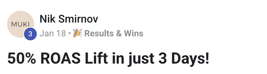 Keyvan Andres - 7.79 ROAS in 3 weeks